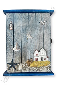 Ключница деревянная 20*29 см, №13 (в ассортименте)