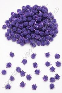 Помпоны с люрексом 10 мм (200 шт) SF-1167, сиреневый