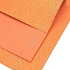 Фоамиран глиттерный А4, перламутровый 2 мм Premium (10 листов) SF-1956, ярко-оранжевый №3011