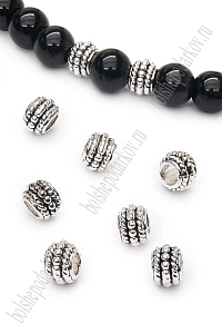 Бусина разделитель 8 мм (20 шт) SF-7750, серебро №42