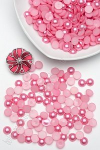 Бусинки половинки под жемчуг 12 мм 50 гр (SF-1446) коралловый №102 Бусинки половинки под жемчуг 12 мм 50 гр (SF-1446) коралловый №102