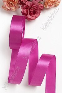 Лента атласная 2,5 см*25 ярд (SF-1357) фукси №095