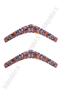 Лазерная вырубка из фетра "Кокошник" 4,5*28 см (2 шт) №16