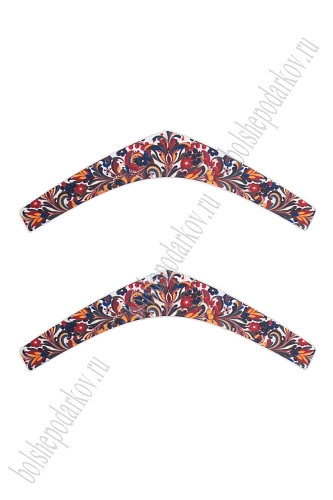 Лазерная вырубка из фетра &amp;quot;Кокошник&amp;quot; 4,5*28 см (2 шт) №16