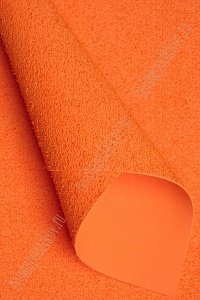 Фоамиран махровый 2 мм (10 листов) SF-1958, ярко-оранжевый №008