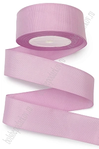 Лента репсовая 4 см*20 ярд (SF-3452) розовый №0114