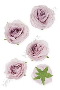 Головки цветов "Роза" 9 см (5 шт) SF-7874, пенка