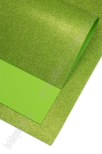 Фоамиран глиттерный 2 мм, 40*60 см Premium (10 листов) SF-3010, фисташковый №012