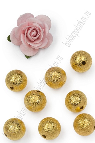 Бусины 10 мм (10 шт) SF-7704, золото