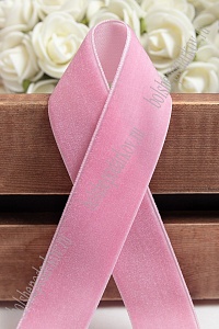 Лента бархатная 2,5 см*20 ярд (SF-2322) розовый №36