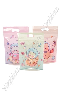 Пакет с ZIP замком 15,5*22,5*3,5 см (50 шт) SF-8099, микс №4