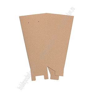 Коробка переноска для цветов Long M (без дна) 15*25*47 см, крафт