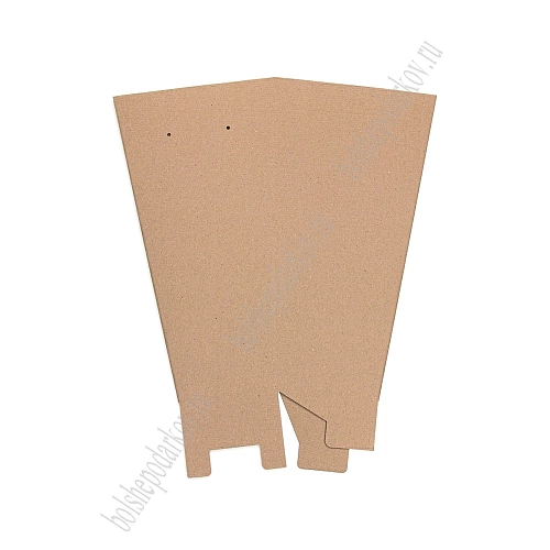 Коробка переноска для цветов Long M (без дна) 15*25*47 см, крафт