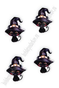 Кабошон-вырубка &quot;Хэллоуин&quot; 3,3*3,3 см (10 шт) SF-6034, №1