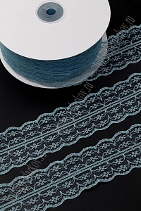 Кружево 4,5 см*50 ярд (SF-7779) голубой №37