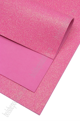 Фоамиран глиттерный А4, перламутровый 2 мм Premium (10 листов) SF-1956, розовый №3003/1