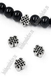 Бусина разделитель 12 мм (10 шт) SF-7750, серебро №23/1