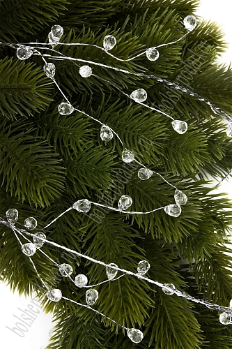 Гирлянда декоративная с кристаллами 120 см (SF-7996) серебро №4