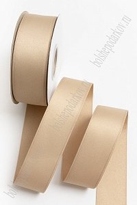 Лента хлопковая 3,8 см*25 ярд (SF-7229) темно-бежевый №032