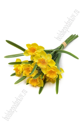 Веточка декоративная 31 см &amp;quot;Нарцисс&amp;quot; (SF-8135) желтый №2