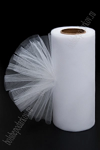 Фатин в шпульках 15 см*25 ярд (SF-603) белый №2