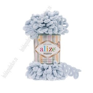 Пряжа &quot;Puffy&quot; 100 г*9,5 м (5 шт) серый №416