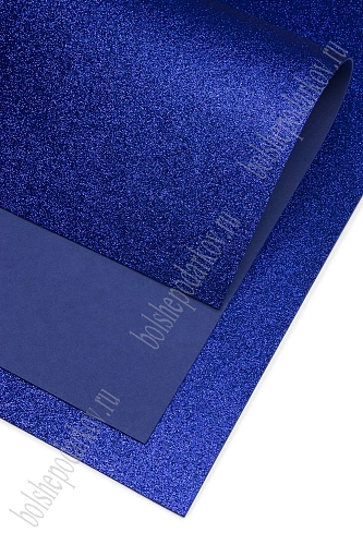 Фоамиран глиттерный 2 мм, 40*60 см Premium (10 листов) SF-3010, синий №2036