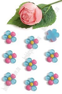 Кабошон "Цветочек" (50 шт) SF-5744, мультиколор №2