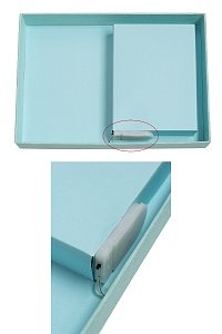 Подарочная коробка с подсветкой 25*18*11,5 см (SF-5677) розовый