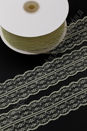Кружево 4,5 см*50 ярд (SF-7779) светло-желтый №17