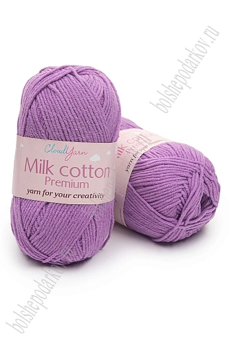 Пряжа &amp;quot;Milk cotton Premium&amp;quot; 50 гр (10 шт) SF-7847, сиреневый