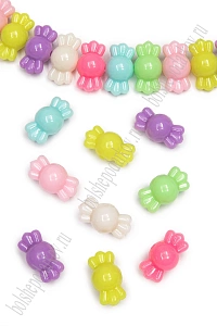 Бусины декоративные 8*16 мм "Конфетки" (500 гр) SF-7281, ассорти