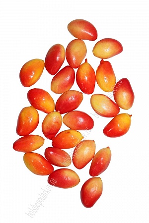 Муляж декоративный  манго красно-оранжевое маленькое(100 шт) SF-20