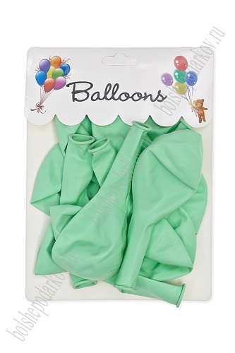 Шарики воздушные 12 дюймов (12 шт) SF-7835, аквамариновый