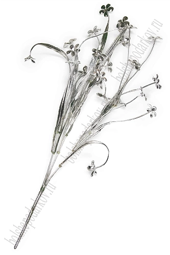 Кустик декоративный (2 шт) SF-1469, серебро УЦЕНКА