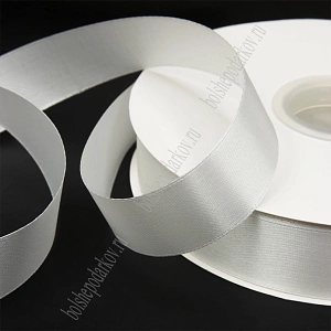 Лента атласная 2,5 см*100 ярд (SF-5925) молочный №042