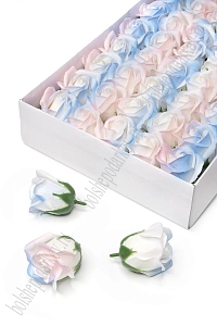 Мыльные цветы "Роза" 6*6,5 см (50 шт) SF-7800, мультиколор №20