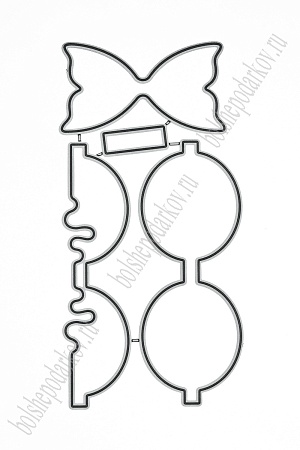 Форма для вырубки &quot;Заготовка для бантика&quot; 14*7 см (SF-7793) №24