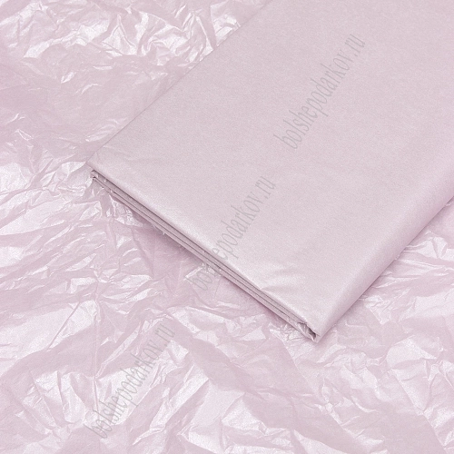 Бумага тишью жемчужная 50*66 см (10 листов) SF-5155, дымчато-розовый