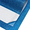 Фоамиран глиттерный самоклеющ. А4 (10 листов) SF-1957, синий №020А
