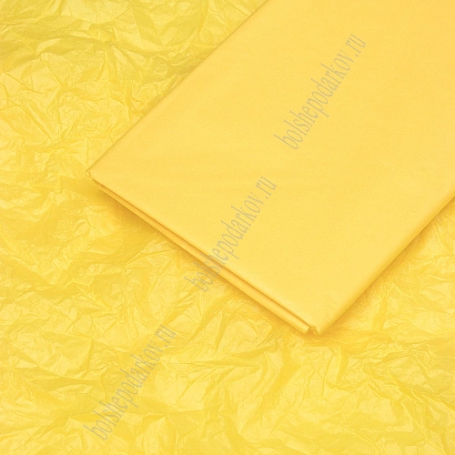 Бумага тишью 50*66 см (10 листов) SF-914, желтый №108