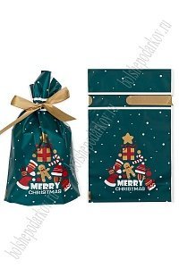 Пакет полиэтиленовый 15*23 см (50 шт) SF-7813, темно-зеленый