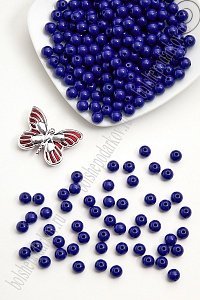 Бусинки пластиковые 8 мм*500 гр  (SF-2508) темно-синий №35