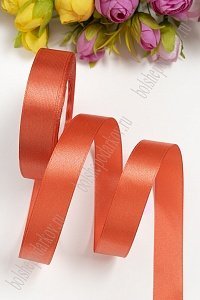 Лента атласная 2 см*25 ярд (SF-1358) палево-оранжевый №164