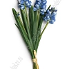 Веточка декоративная 31 см &amp;quot;Гиацинт&amp;quot; (SF-8135) голубой
