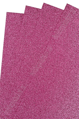 Фоамиран глиттерный 2 мм, 40*60 см Premium (10 листов) SF-3010, розовый №10