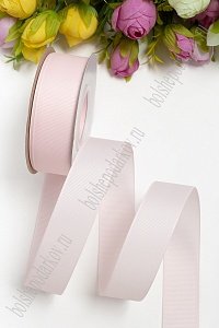 Лента репсовая 2,5 см*20 ярд &quot;1 сорт&quot; (SF-1348) светло-розовый №43