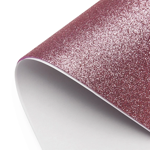 Фоамиран глиттерный самоклеющ. А4 (10 листов) SF-1957, розовый №2009
