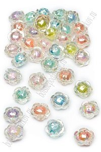 Бусины декоративные 12 мм &quot;Цветочки&quot; (500 гр) SF-7386, ассорти №3