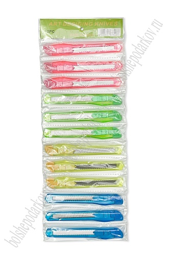 Нож с выдвижным  лезвием 12,5 см (12 шт) SF-7837, №6